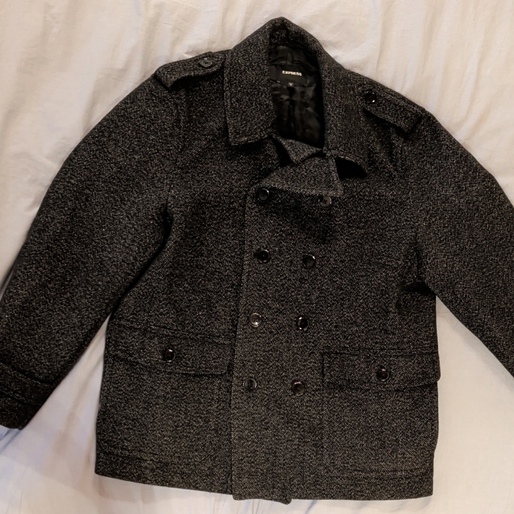 Express Charcoal Peacoat for Men